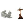 thumbnail image 1 of Figura de escritorio,Estatua de gato,linda estantería,escritorio,decoración del hogar,Estatua católica,Estatua de la Virgen María Figura Colección Religiosa,Figura de la cruz de Jesús, 1 of 8