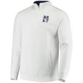 thumbnail image 2 of Men's Colosseum White Northwestern Wildcats Tortugas Logo Quarter-Zip Jacket, 2 of 4