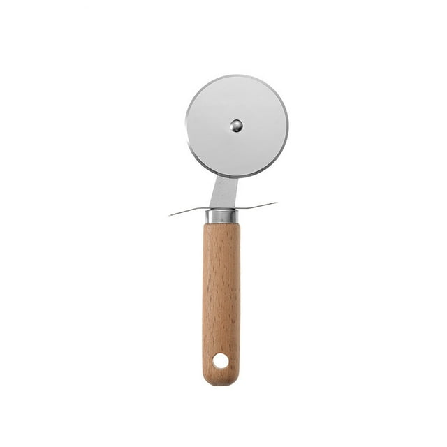 Kitchen Utensils Set Heat Resistant Silicone Cooking Utensils Wooden Handles Non-Stick Silicone Cooking, Pizza Cut