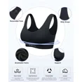 thumbnail image 2 of A AGROSTE 3 Pack Sports Bra for Women Seamless Wireless Low Support Workout Bra Comfy Sleep Bra with Removable Padded, 2 of 4