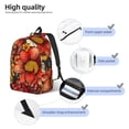 thumbnail image 3 of Rocae Colorful Vintage Floral Pattern for Canvas College Laptop Backpack for Men Women -Small, 3 of 5