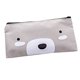 thumbnail image 1 of Methold Lovely Bear Canvas Pencil Case Bag Papelería linda para niña Útiles escolares Caja de lápices Bolsa de cosméticos Carpetas de archivos gris, 1 of 6