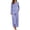 18-Blue Gold Spots, variant on MINTREUS Women's Pajama Set Long Sleeve Sleepwear Set Soft Two Piece Matching Set with Pockets