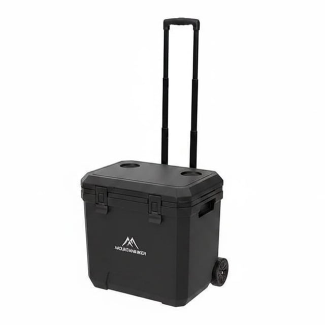 kowaku Wheeled Cooler Insulated Wheeled Cooler Box Food Cool Portable Ice Chest for Market Stall