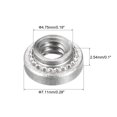 thumbnail image 2 of Unique Bargains Écrous Auto-Fermants, Écrou Rivet en Acier Inoxydable 6-32x0.1 Pouces Tête Ronde Attache de Montage en Métal 50 Pcs, 2 of 5