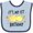 Blue and Navy, variant on Inktastic Its My 1st Birthday with Lemons Boys or Girls Baby Bib