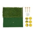 thumbnail image 1 of Training Pad, Artificial Grass+EVA+Wood Hitting Mat With 6 Balls For Practice For Sport, 1 of 1