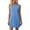 Light Blue, variant on Vivianyo HD Women's Casual Sleeveless Textured Knit Shift Dress, Round Neck Mini Dress with Side Pockets, Women's Black, Sizes S-2XL