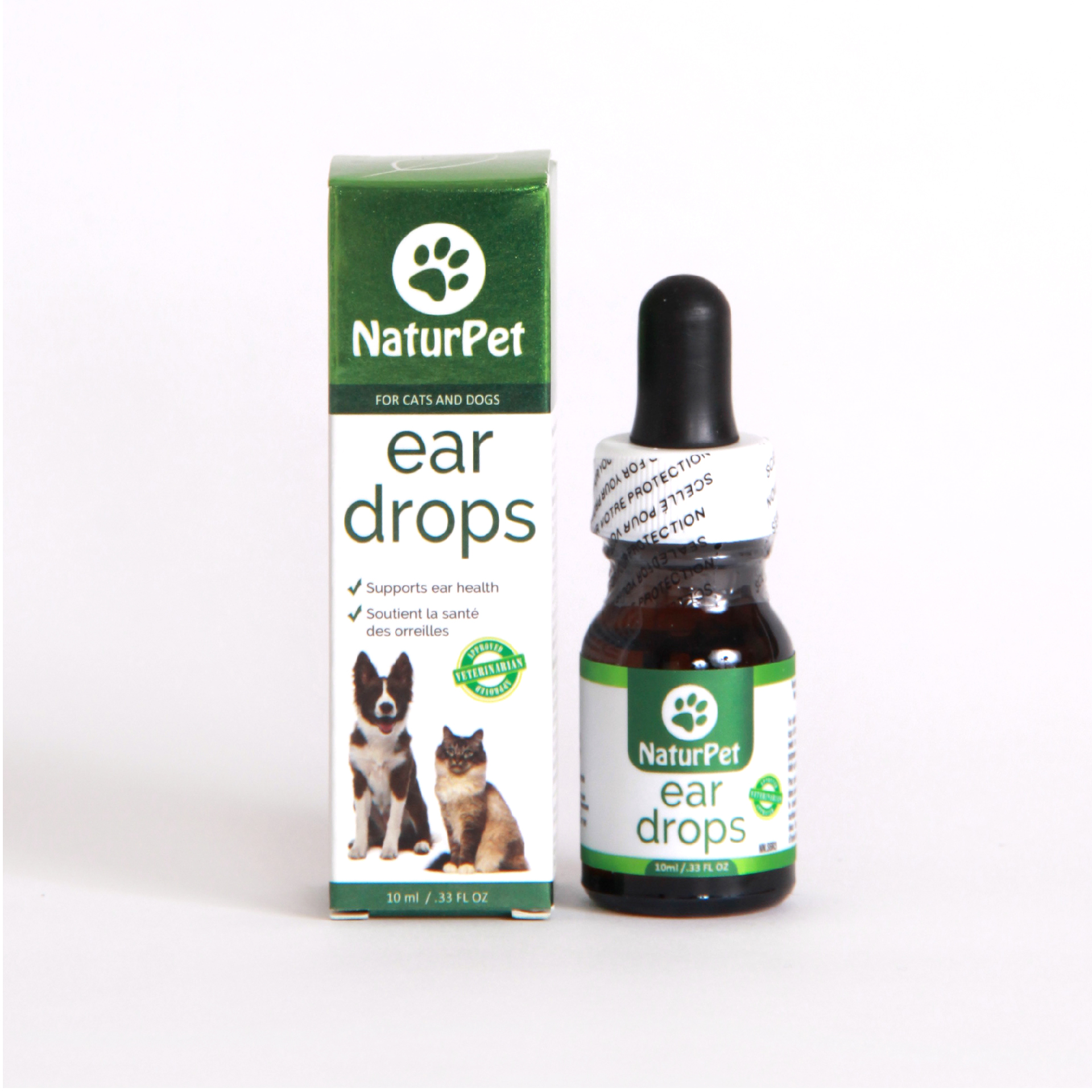 NaturPet Ear Drops for Dogs & Cats Use for Cleaning, Prior to