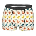 thumbnail image 4 of Goofa Colorful Squirrel Printed Men's Boxer Briefs Underwear, Moisture-Wicking Underwear, Trunk,Soft and Breathable Cotton Underwear-Large, 4 of 9