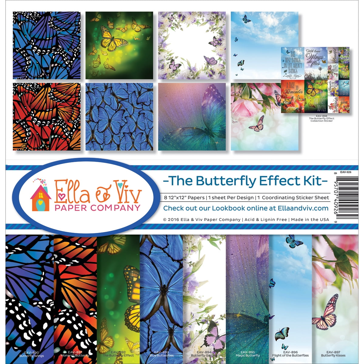 Ella & Viv Collection Kit, 12' x 12', The Butterfly Effect