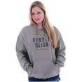 thumbnail image 3 of Minnesota Purple Reign State Shape MN Unisex Plus Fleece Graphic Hoodie Brisco Brands 3X, 3 of 5