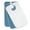2 Blue, 1 White, variant on 3-Pack - Blue or White Option - 100% Cotton Reusable Terry Adult Bib - Patient Bib (2 White & 1 Blue)