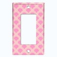thumbnail image 5 of Metal Light Switch Plate Cover Japanese Sea Wave Pattern Pink Wallpaper WAL021, 5 of 13