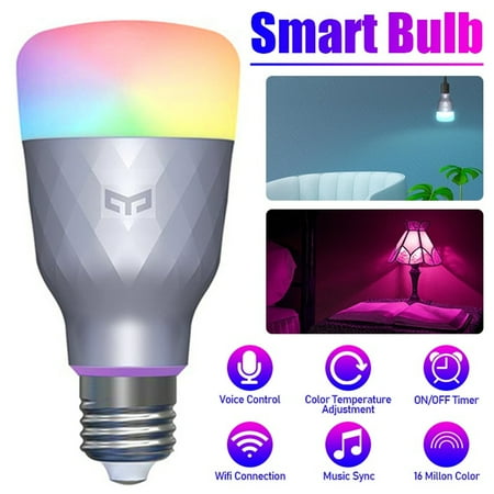 

WiFi Smart LED Light Bulb Google Assistant Voice Control APP Remote Control Dimmable RGBW Multiple-color LED Bulb