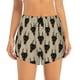 thumbnail image 2 of Balery Cute Black Dog Pantalones cortos deportivos para mujer con forro y dos bolsillos, elásticos, para entrenamiento, gimnasio, yoga-Large, 2 of 7