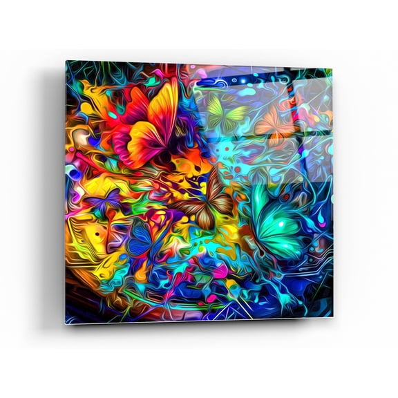 Epic Art 'Melting Pot' Acrylic Glass Wall Art, 36"x36"