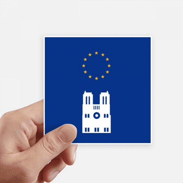 Drapeau Français eu sticker Carré Imperméable Autocollants Papier Peint Voiture decal
