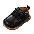 thumbnail image 4 of Dakaela Infant Baby Boys Girls Dress Shoes 12-18 Months Lace up School Uniform Oxfords 2T 3T Leather Wedding Loafers Toddler Walking Crib Shoes Black Size 8, 4 of 6