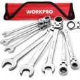 thumbnail image 1 of Juego de llaves WORKPRO Flex-Head Tracheting de 8 piezas SAE 5/16-3/4 pulgadas, 1 of 7