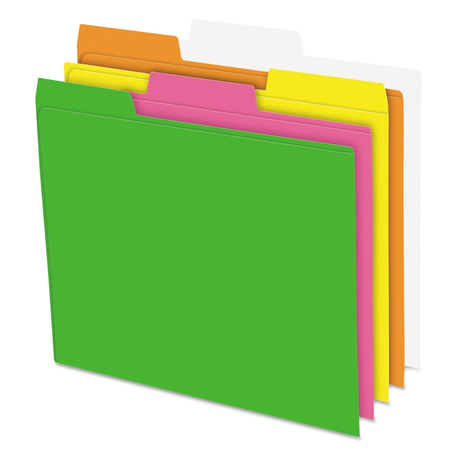 File Folders Neon Glow assorted colors, Available colors in Pink