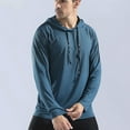 thumbnail image 2 of Mlzmgr Hoodies for Men Long Sleeve Spandex Strtchy Lightweight Gym Running Casual Sweatshirts Mens Fashion, 2 of 8