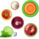 thumbnail image 3 of Contenedor flexible de silicona para almacenar frutas y verduras, conservas de productos frescos para su cocina, práctico envoltorio elástico sin envoltura, frescura duradera, 3 of 5
