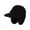 black, variant on Winter Fleece Lined Knit Baseball Cap with Ear Flaps, Windproof Multi-Wear Beanie Hat for Cycling & Outdoor, One Size 21.65"-23.62"