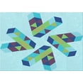 thumbnail image 1 of Ahgly Company Machine Washable Indoor Rectangle Transitional Light Aquamarine Green Area Rugs, 2' x 4', 1 of 7