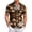 Brown_#08, variant on Mens Hawaiian Shirt Short Sleeve Button Down Tropical Shirts Casual Floral Summer Beach Shirt,Brown 5XL