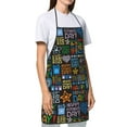thumbnail image 3 of Naloa 1Pack Adjustable Bib Apron Waterdrop Resistant Cooking Kitchen Aprons for Women Men Chef, Happy Father Day Print, 3 of 8