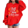 thumbnail image 4 of RMGVDSD Girls Hoodies Sweatshirts Fall Winter Pullover Letter Print Hooded Sweatshirt Long Sleeve Casual Tops for Kids Fashion Hoodie Leisure Sweatshirt 4-5 Years, 4 of 4