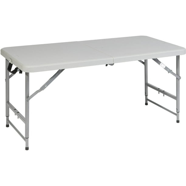 Office Star Products 4' Adjustable Fold Resin Table