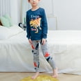 thumbnail image 2 of Gubotare Toddler Boy Pajamas Set Kids Boys Girls Toddler Solid Daily Pyjamas Sleepwear Set Basic 3T 4T (Dark Blue,3-4 Years), 2 of 8