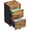 Rustic Brown, variant on DEVAISE 3 Drawer File Cabinet with Lock & Wheels, Wood Printer Stand, Mobile Filing cabinets for Home Office, Fits Letter/A4 Size, White
