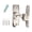 Silver, variant on 90/180 Degree Barn Door Locks Safety Sliding Barn Door Lock Privacy Door Bolt Latches Zincs Alloy Flipping Safety Door Lock