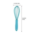thumbnail image 2 of TUTUnaumb 6-inch Kitchen Mini Silicone Whisks - Mini Whisk Set Egg Beater for Stirring Cooking Baking, Tiny Silicone Balloon Wire Whisk, Milk Frother Kitchen Utensils Gadgets-Blue, 2 of 3