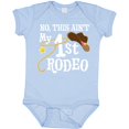 thumbnail image 3 of Inktastic No, This Ain't My 1st Rodeo Cowboy Hat and Lasso Boys or Girls Baby Bodysuit, 3 of 5