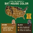 thumbnail image 3 of WildYard Black Cedar 3-Chamber Bat House Holds up to 150 Bat Colony Outdoor Wall Mount Mosquito Control, 3 of 6