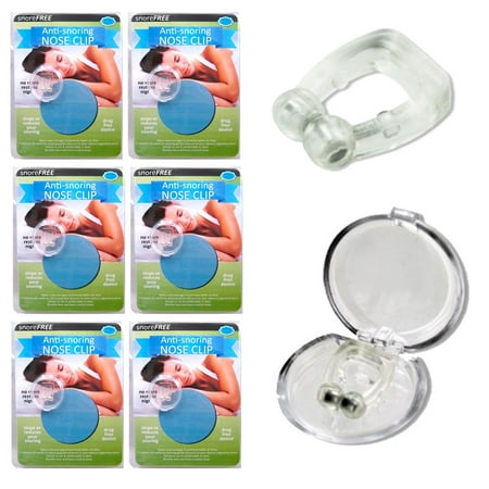 6 Pack Lot Stop Snoring Nose Clips Anti Snore Sleep Aid Apnea Device Night (Best Way To Stop A Stuffy Nose)
