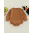 thumbnail image 4 of Bagilaanoe Newborn Baby Girl Boy Oversized Romper Sweatshirt Long Sleeve Bodysuit Letter Print Pullover 3M 6M 9M 12M 24M Infant Casual Tee Tops, 4 of 8