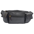 thumbnail image 3 of Large Genuine Leather Fanny Pack Waist Bag with Cellphone Pouch & Front Pocket RFID Protected, 3 of 18