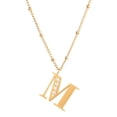 thumbnail image 2 of Collar Inicial Mujer Letra A LuckyLy acero inoxidable baño de oro 18k zirconia cúbica UNITALLA, 2 of 8
