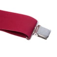 thumbnail image 4 of HLONK Bretelles pour Hommes 6 Pinces Longueur Ajustable Bretelles Élastiques en Polyester pour Hommes Style à Dos Croisé Robustes Bretelles pour Hommes 5x120 cm Bleu, 4 of 4