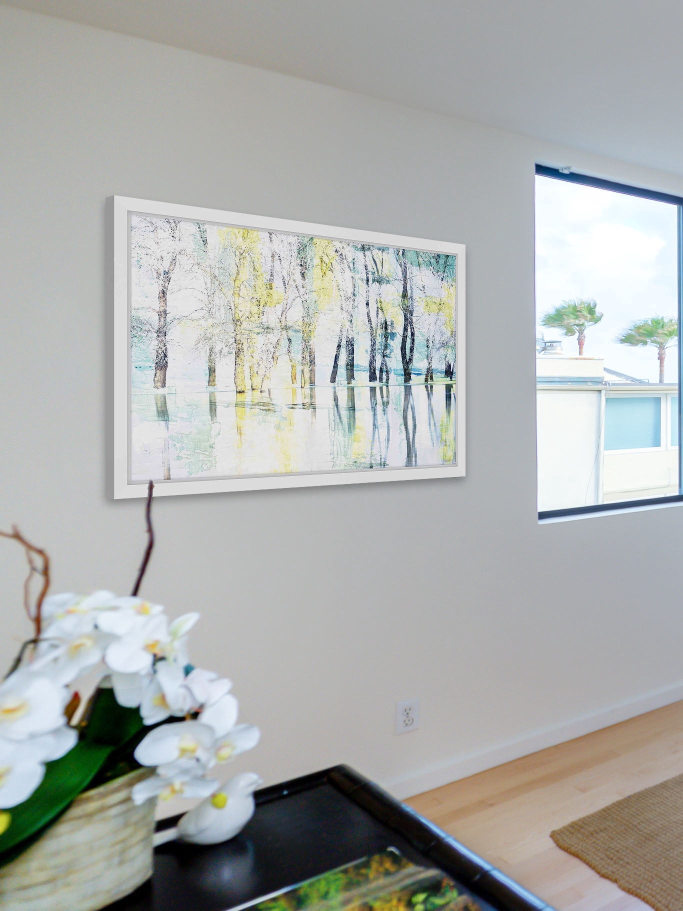 "Yellow Haze" Framed Painting Print