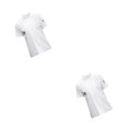 thumbnail image 1 of Sonducket Chef Jacket Short Sleeve Cooking Clothes Coat Simple Chef for Restaurant Type4 NO4, 1 of 1