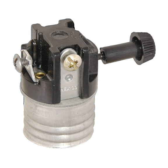 B&P Lamp® Tk Socket, 3-Term, 13/16"M, No Paper Insulator