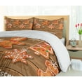 thumbnail image 5 of Ambesonne Gingerbread Man Duvet Cover Set, Watercolor Fun, 2-Calking, Brown Orange White, 5 of 6