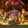 thumbnail image 5 of 100Fens Led Thanksgiving Turkey Candle Lights Pumpkin Maple Turkey Electronic Tea Wax Festival Decorative Lights, 5 of 6
