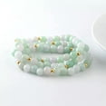 thumbnail image 4 of K-KED Real 24K Yellow Gold Bracelet For Women Natural Jade 7-8mm Beads Bracelet 1PCS-16cm/6.3inch, 4 of 7